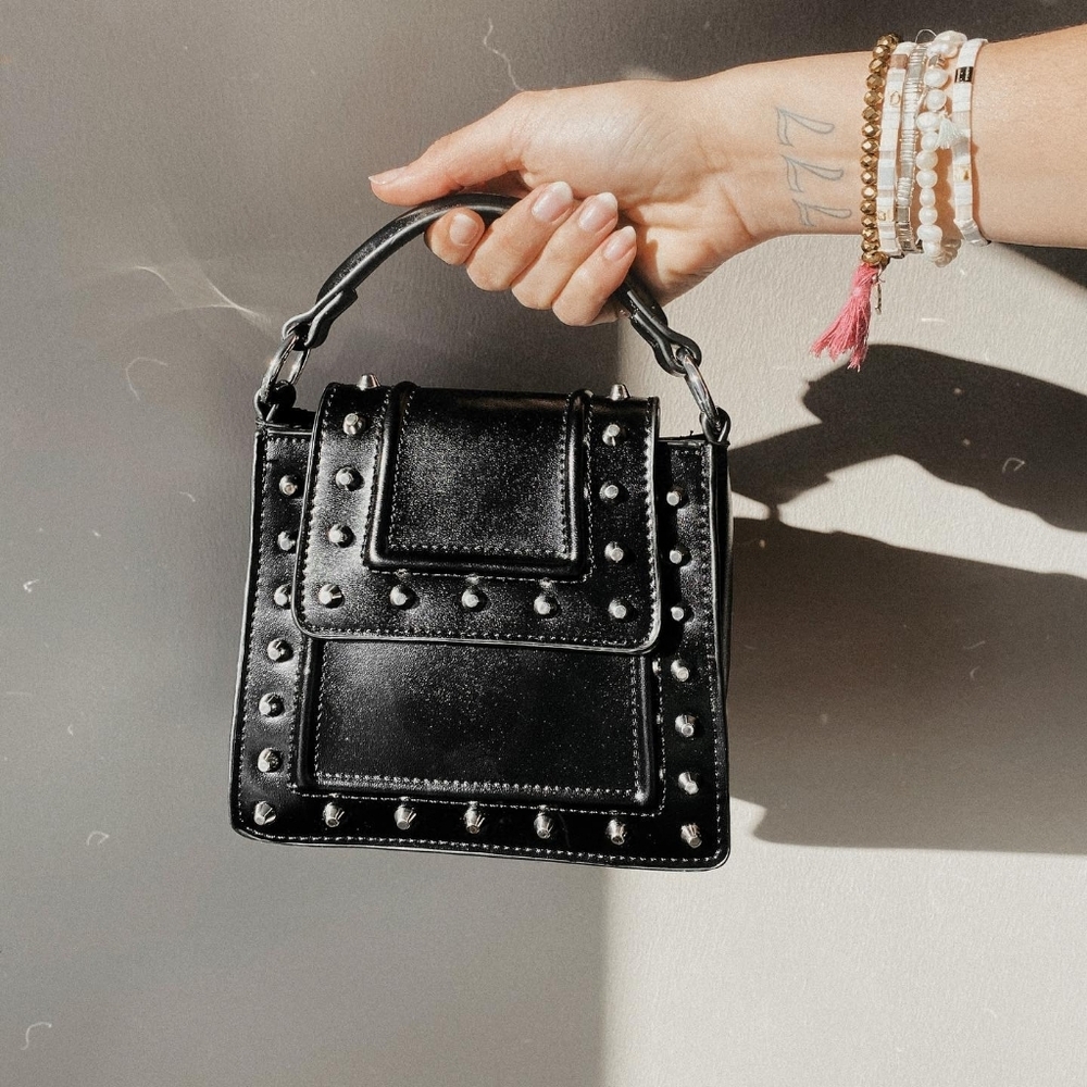 "Like New" Zara Studded Mini Crossbody Bag - Picture 1 of 13